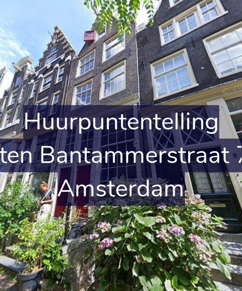 Foto gevel Huurpuntentelling voor Buiten Bantammerstraat 7-H, Amsterdam