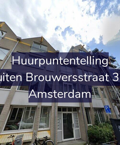 Foto gevel Huurpuntentelling voor Buiten Brouwersstraat 3-C, Amsterdam