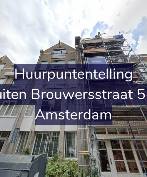 Foto gevel Huurpuntentelling voor Buiten Brouwersstraat 5-D, Amsterdam