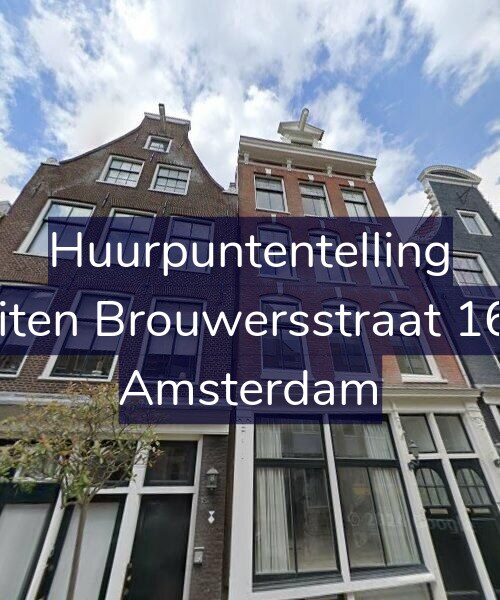 Foto gevel Huurpuntentelling voor Buiten Brouwersstraat 16-1, Amsterdam