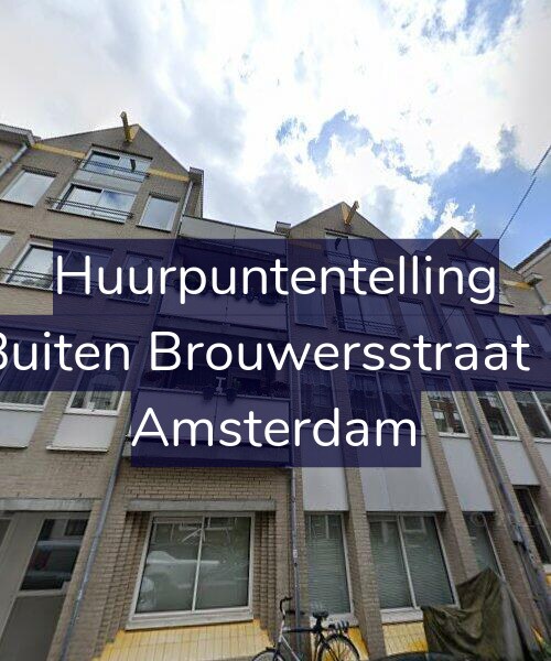 Foto gevel Huurpuntentelling voor Buiten Brouwersstraat 1, Amsterdam