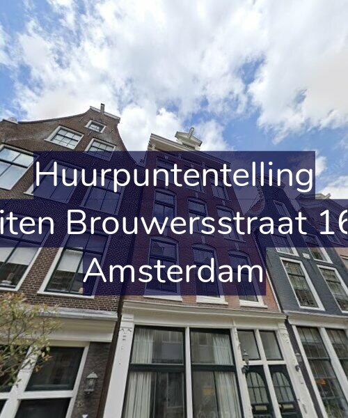 Foto gevel Huurpuntentelling voor Buiten Brouwersstraat 16-2, Amsterdam