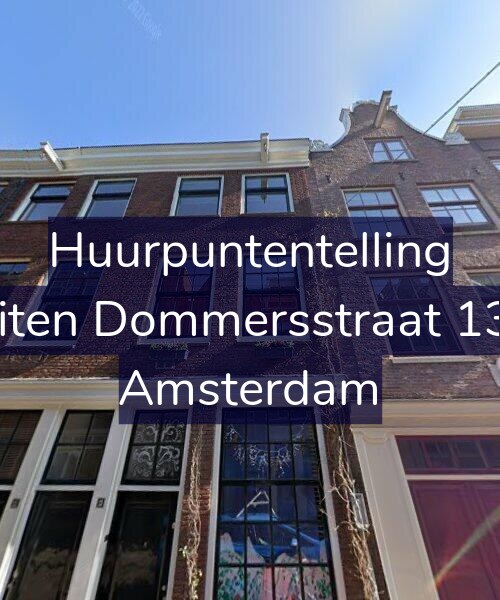 Foto gevel Huurpuntentelling voor Buiten Dommersstraat 13-1, Amsterdam