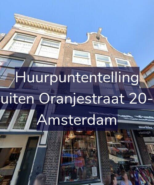 Foto gevel Huurpuntentelling voor Buiten Oranjestraat 20-B, Amsterdam