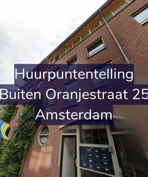 Foto gevel Huurpuntentelling voor Buiten Oranjestraat 25, Amsterdam