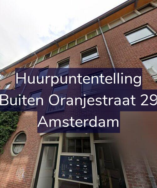 Foto gevel Huurpuntentelling voor Buiten Oranjestraat 29, Amsterdam