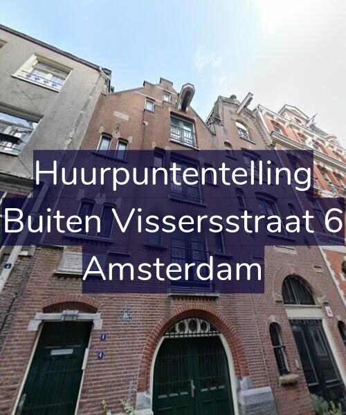 Foto gevel Huurpuntentelling voor Buiten Vissersstraat 6, Amsterdam