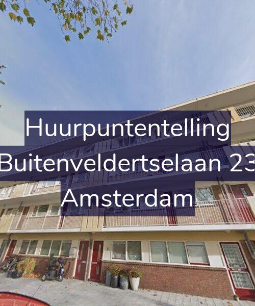 Foto gevel Huurpuntentelling voor Buitenveldertselaan 23, Amsterdam