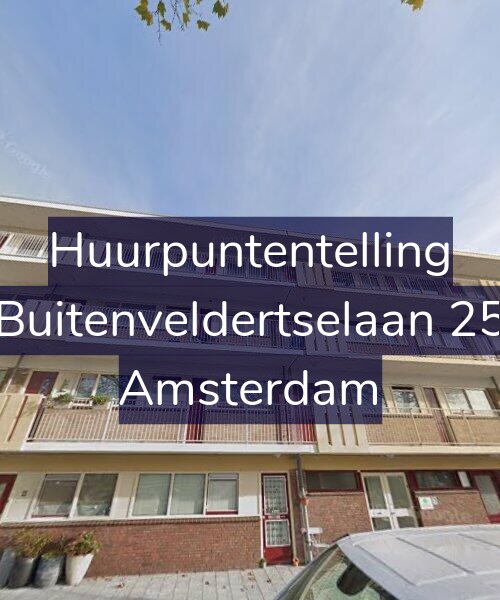 Foto gevel Huurpuntentelling voor Buitenveldertselaan 25, Amsterdam