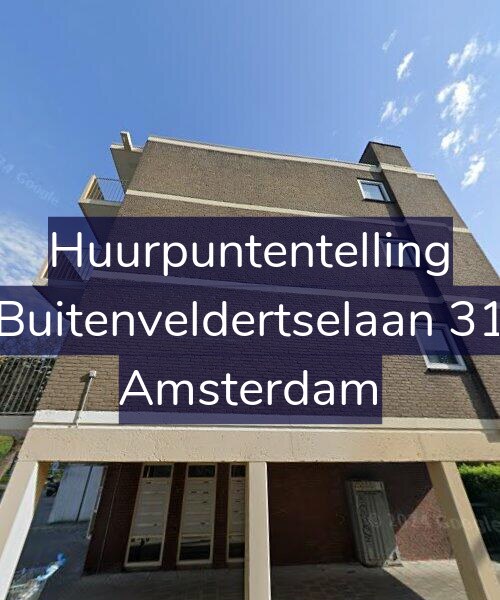 Foto gevel Huurpuntentelling voor Buitenveldertselaan 31, Amsterdam
