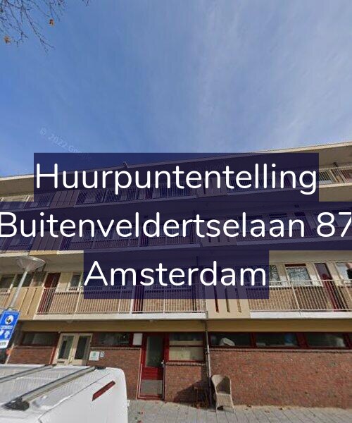 Foto gevel Huurpuntentelling voor Buitenveldertselaan 87, Amsterdam