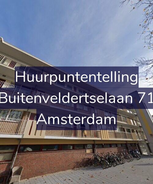 Foto gevel Huurpuntentelling voor Buitenveldertselaan 71, Amsterdam