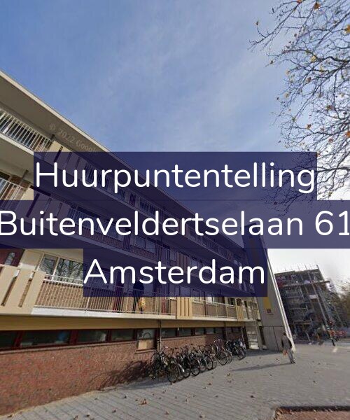 Foto gevel Huurpuntentelling voor Buitenveldertselaan 61, Amsterdam