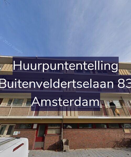 Foto gevel Huurpuntentelling voor Buitenveldertselaan 83, Amsterdam