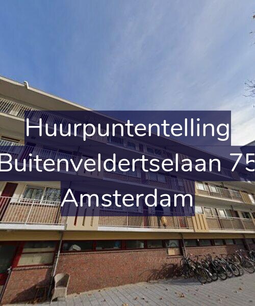 Foto gevel Huurpuntentelling voor Buitenveldertselaan 75, Amsterdam