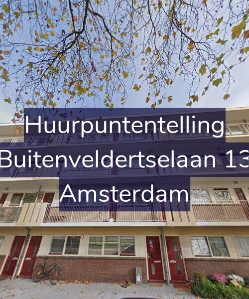 Foto gevel Huurpuntentelling voor Buitenveldertselaan 13, Amsterdam