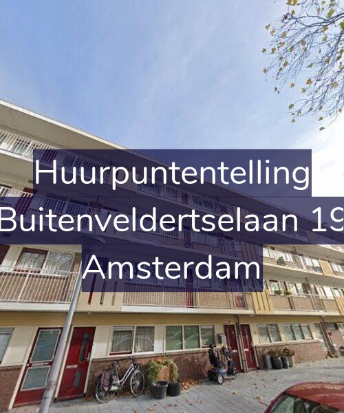 Foto gevel Huurpuntentelling voor Buitenveldertselaan 19, Amsterdam