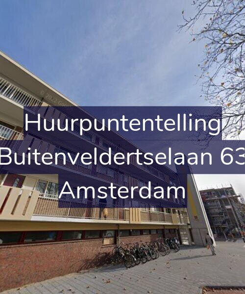 Foto gevel Huurpuntentelling voor Buitenveldertselaan 63, Amsterdam
