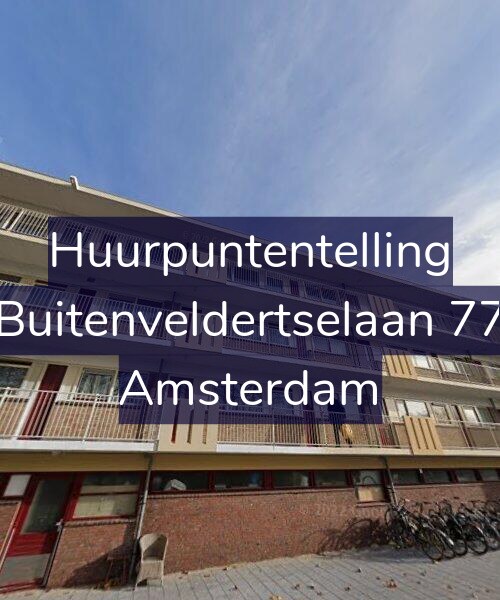 Foto gevel Huurpuntentelling voor Buitenveldertselaan 77, Amsterdam