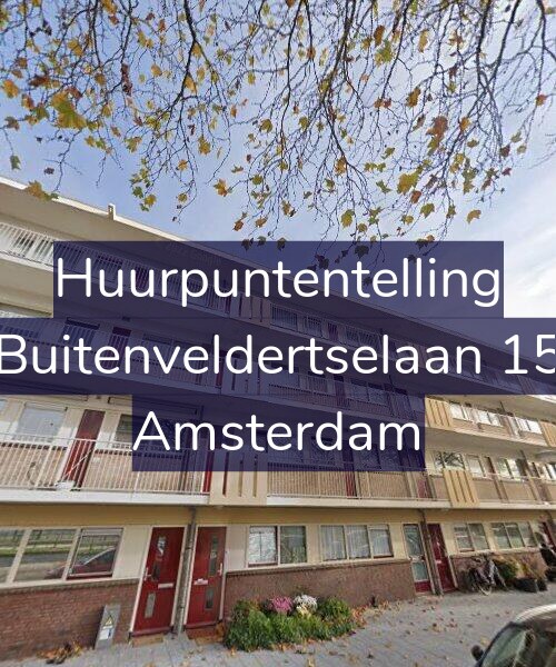 Foto gevel Huurpuntentelling voor Buitenveldertselaan 15, Amsterdam