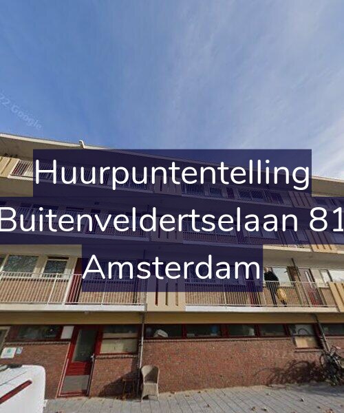 Foto gevel Huurpuntentelling voor Buitenveldertselaan 81, Amsterdam