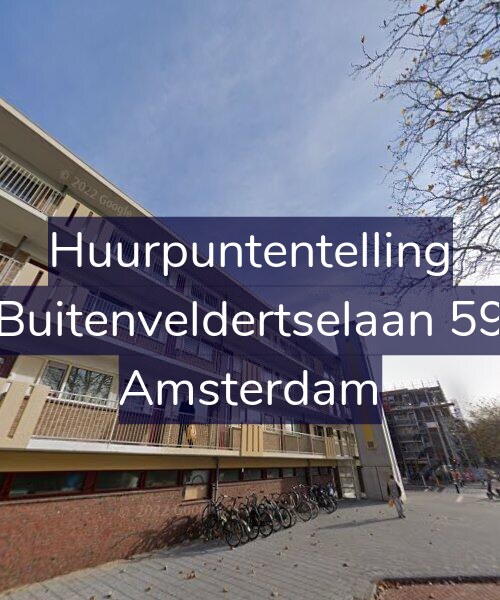 Foto gevel Huurpuntentelling voor Buitenveldertselaan 59, Amsterdam