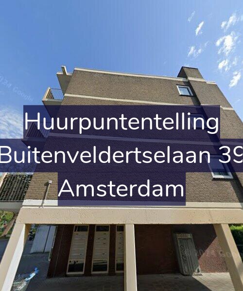 Foto gevel Huurpuntentelling voor Buitenveldertselaan 39, Amsterdam