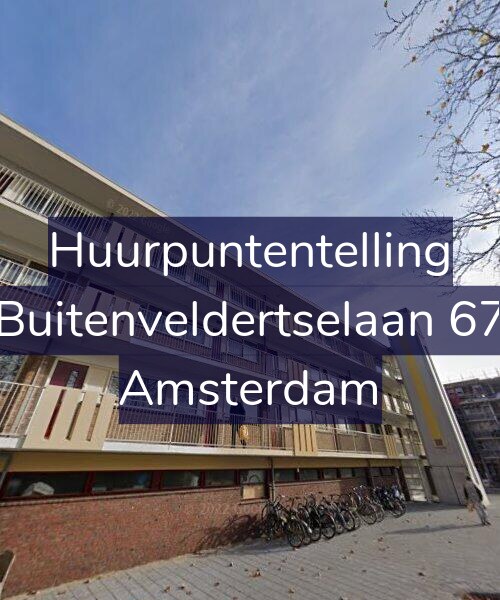 Foto gevel Huurpuntentelling voor Buitenveldertselaan 67, Amsterdam