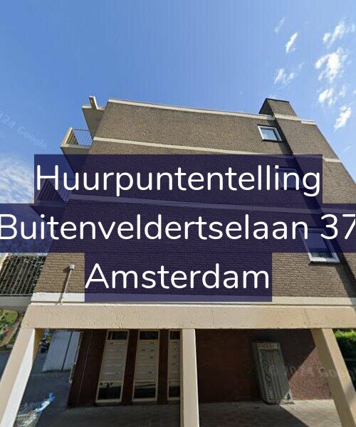 Foto gevel Huurpuntentelling voor Buitenveldertselaan 37, Amsterdam