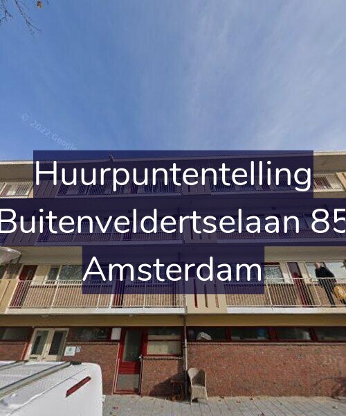 Foto gevel Huurpuntentelling voor Buitenveldertselaan 85, Amsterdam