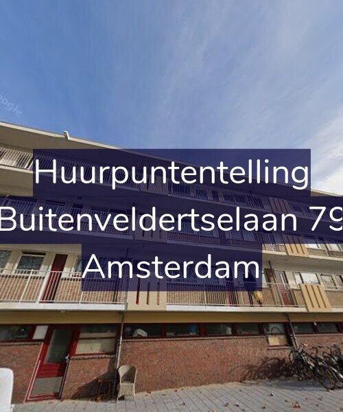 Foto gevel Huurpuntentelling voor Buitenveldertselaan 79, Amsterdam