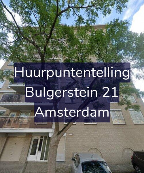 Foto gevel Huurpuntentelling voor Bulgerstein 21, Amsterdam