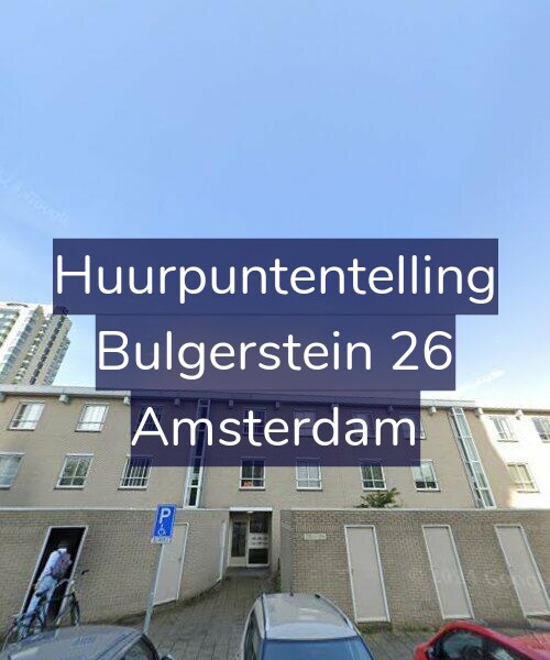 Foto gevel Huurpuntentelling voor Bulgerstein 26, Amsterdam