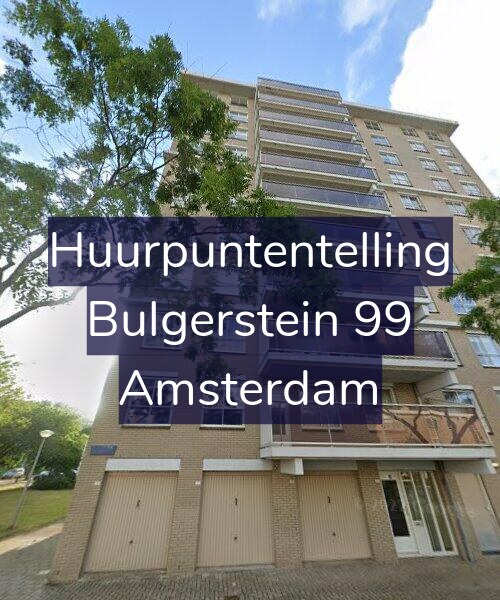 Foto gevel Huurpuntentelling voor Bulgerstein 99, Amsterdam