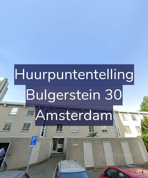 Foto gevel Huurpuntentelling voor Bulgerstein 30, Amsterdam