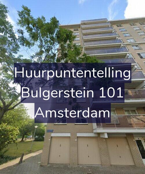 Foto gevel Huurpuntentelling voor Bulgerstein 101, Amsterdam