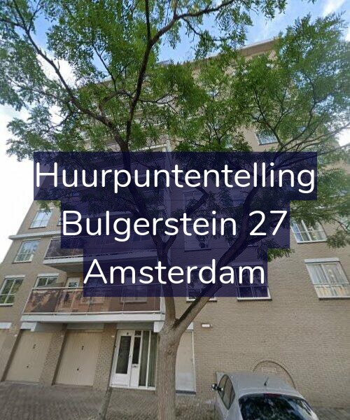 Foto gevel Huurpuntentelling voor Bulgerstein 27, Amsterdam