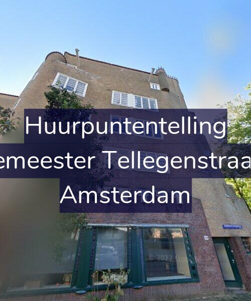 Foto gevel Huurpuntentelling voor Burgemeester Tellegenstraat 132, Amsterdam