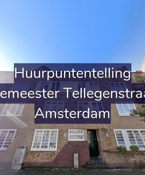 Foto gevel Huurpuntentelling voor Burgemeester Tellegenstraat 86, Amsterdam