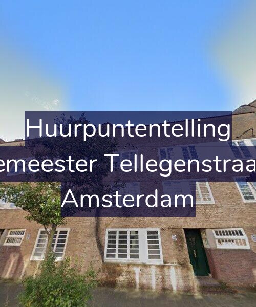 Foto gevel Huurpuntentelling voor Burgemeester Tellegenstraat 154, Amsterdam