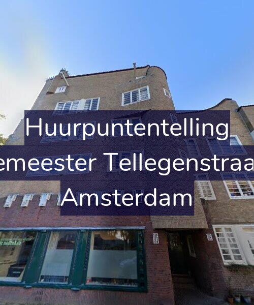 Foto gevel Huurpuntentelling voor Burgemeester Tellegenstraat 124, Amsterdam