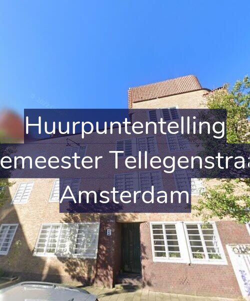 Foto gevel Huurpuntentelling voor Burgemeester Tellegenstraat 60, Amsterdam