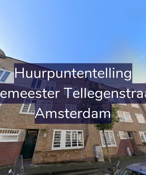 Foto gevel Huurpuntentelling voor Burgemeester Tellegenstraat 92, Amsterdam