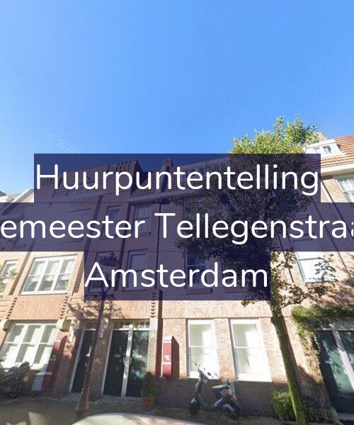Foto gevel Huurpuntentelling voor Burgemeester Tellegenstraat 10, Amsterdam