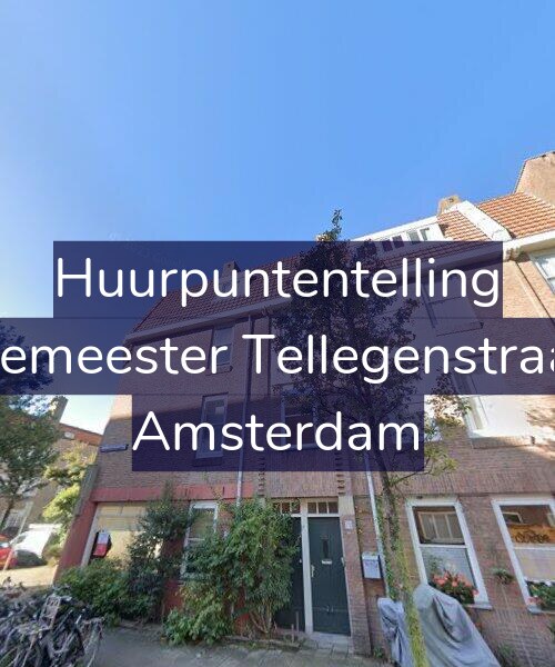 Foto gevel Huurpuntentelling voor Burgemeester Tellegenstraat 26, Amsterdam