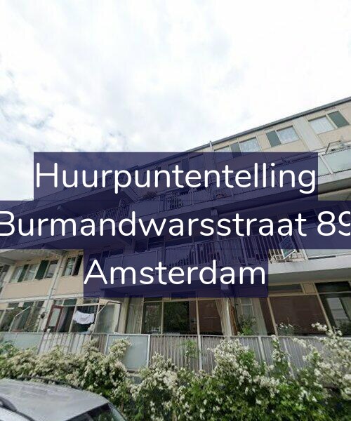 Foto gevel Huurpuntentelling voor Burmandwarsstraat 89, Amsterdam