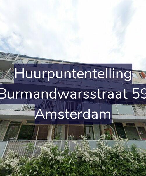 Foto gevel Huurpuntentelling voor Burmandwarsstraat 59, Amsterdam