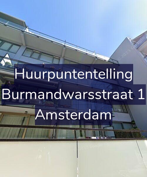 Foto gevel Huurpuntentelling voor Burmandwarsstraat 1, Amsterdam