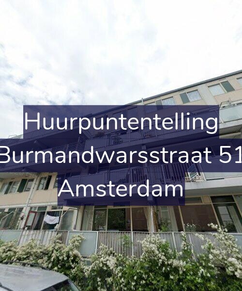 Foto gevel Huurpuntentelling voor Burmandwarsstraat 51, Amsterdam