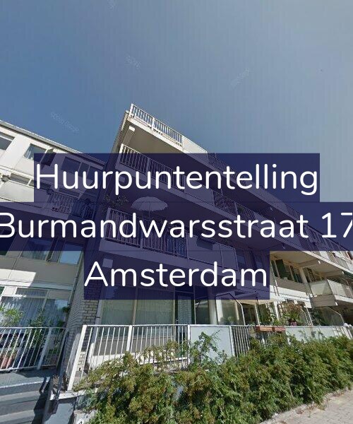 Foto gevel Huurpuntentelling voor Burmandwarsstraat 17, Amsterdam